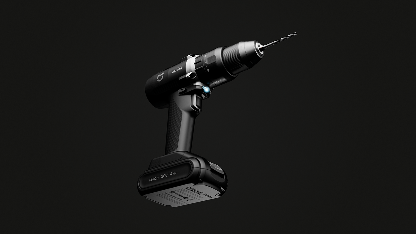 3D Rendering alex casabo battery concept destornillador drill herramienta keyshot product visualization tools