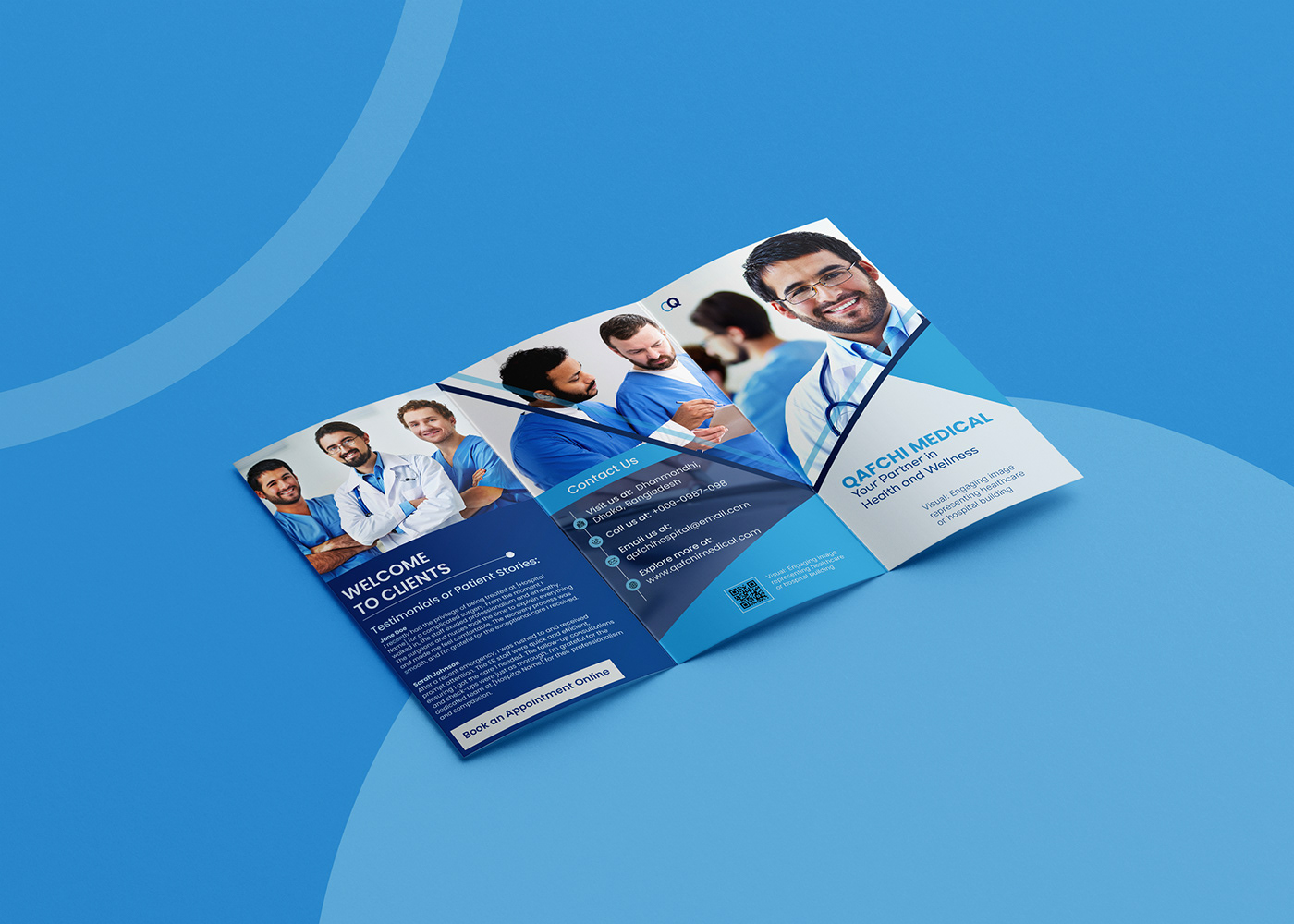 brochure design trifold brochure profile design medical brochure hospital company profile Company Brochure corporate Advertising  modern