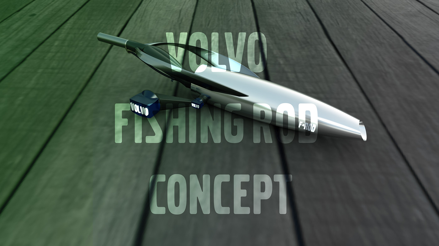 Volvo design contest branding  fishing rod industrial design 