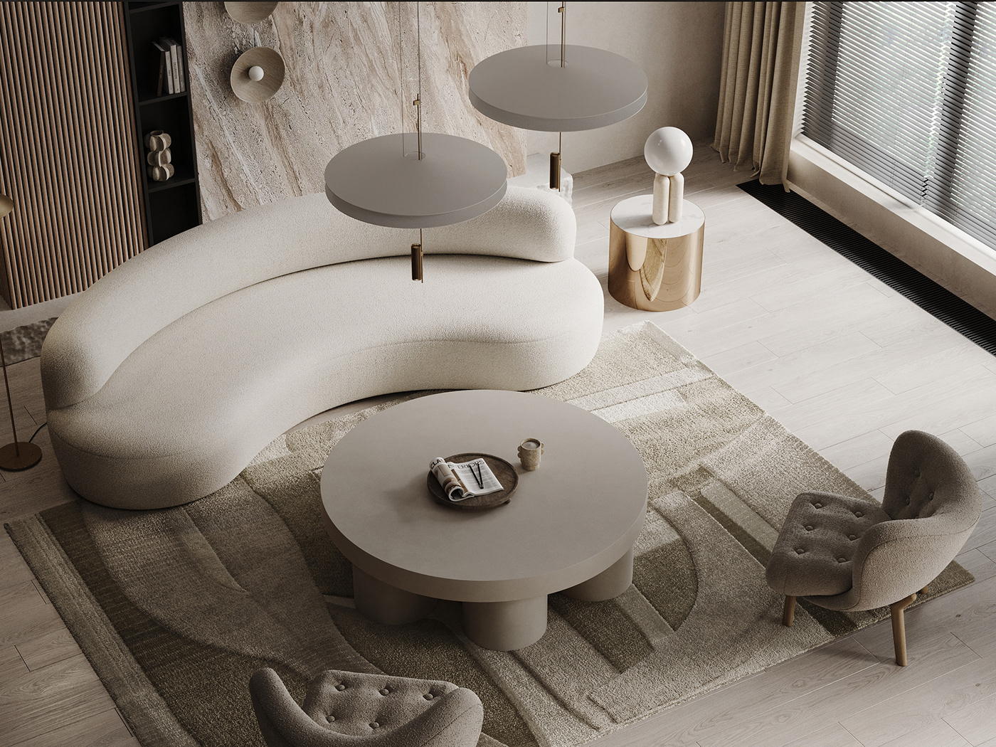 beige kitchen living room minimal smooth soft bathroom bedroom monochrome chic