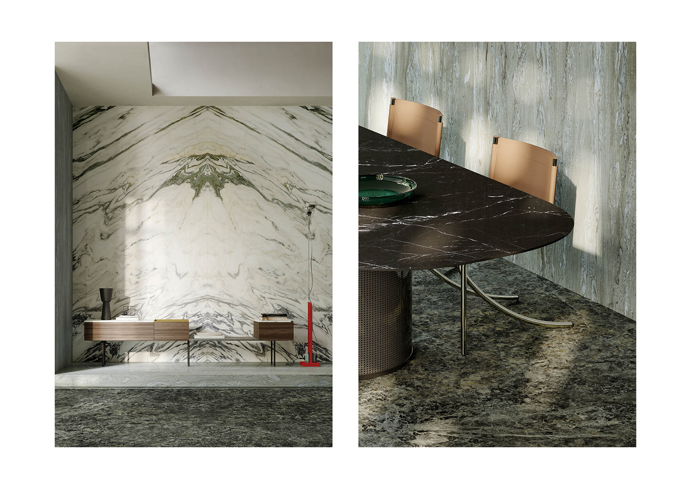 3ds max Advertising Campaign architecture ceramics  interior design  italian Marazzi print tiles