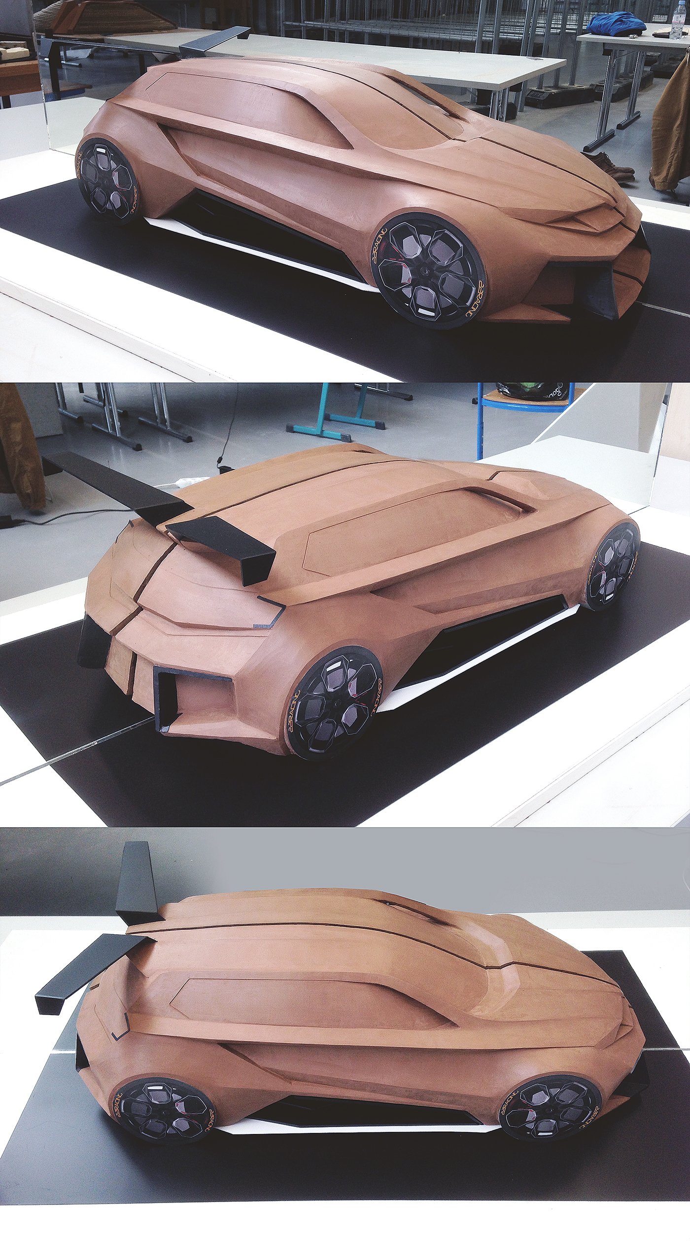 Skoda gt Gran Turismo concept automotive   car design keyshot 3dsmax sketches rendering Racing car Vehicle clay modeling