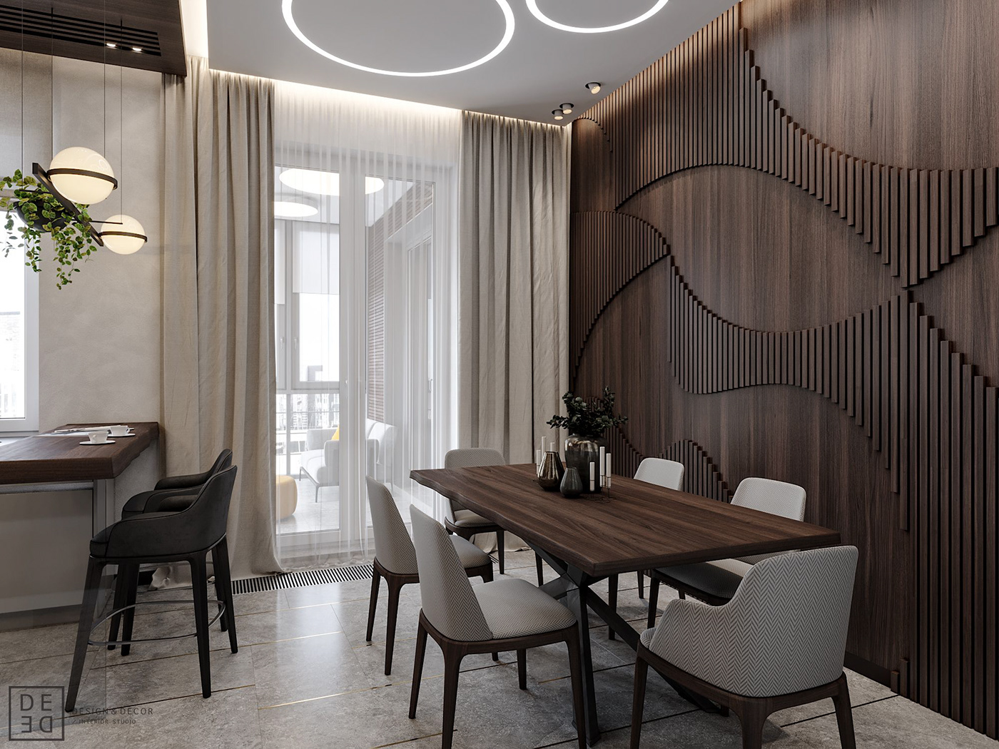 Interior design interiordesign Minimalism modern DE&DE Interior Studio designer corona render 3ds max architecture