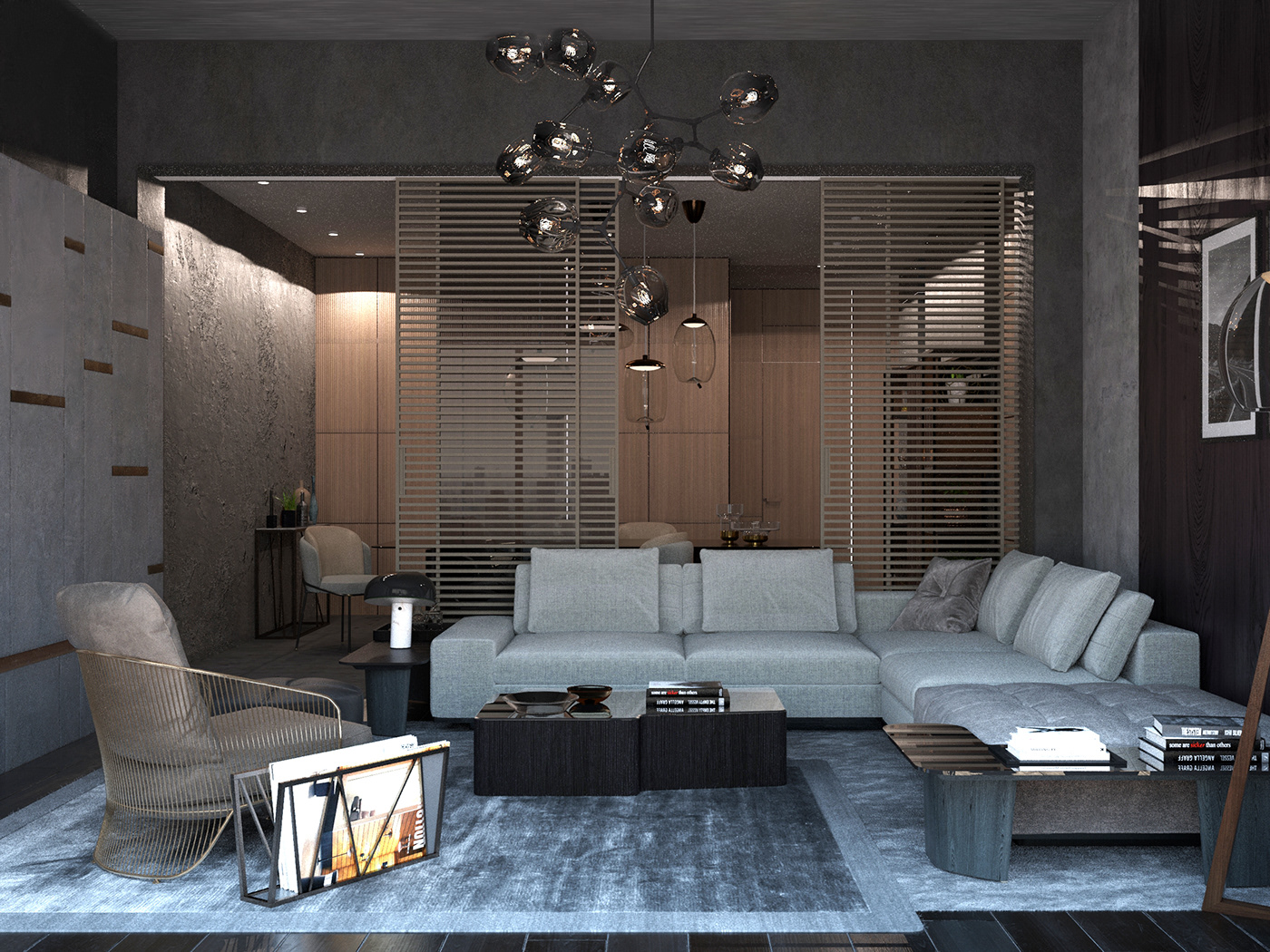 3D 3ds max architecture house Interior interior design  Render Residence visualization vray
