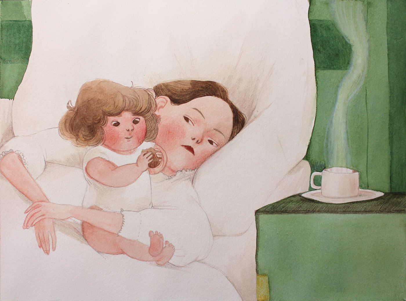 children illustration children's book Editorial Illustration ILLUSTRATION  mom mother mothers day watercolors