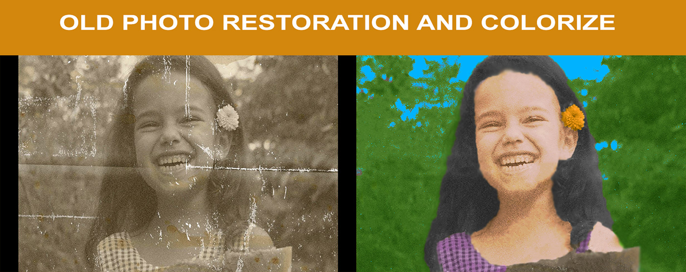 restoration retouching  old