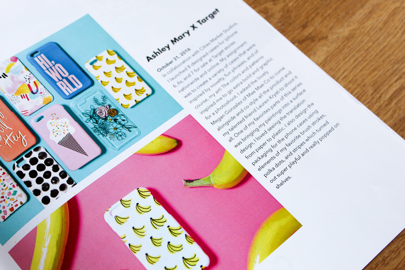 Ashley Mary MCAD Magazine design Zine  magazine layout grid layout colorful painting   Gallery magazine