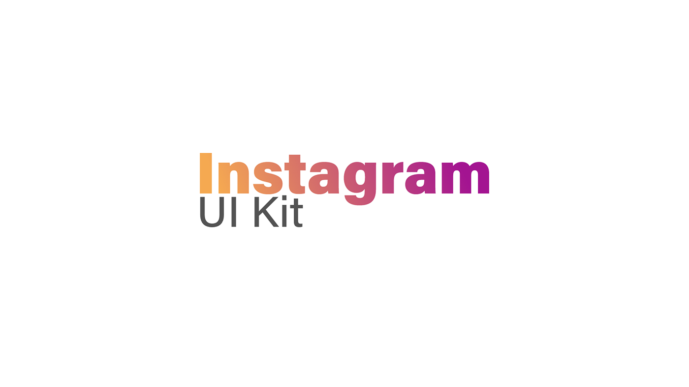Adobe XD xD ux UI ui kit instagram social Social Networking template