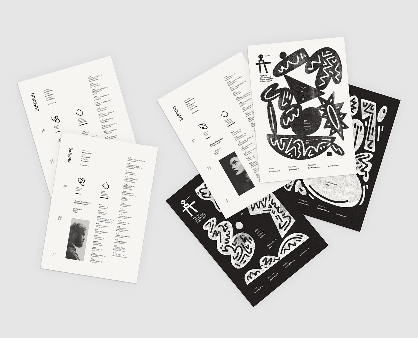 branding  logo identity Event festival design black and white animation  ILLUSTRATION  nahuel bardi