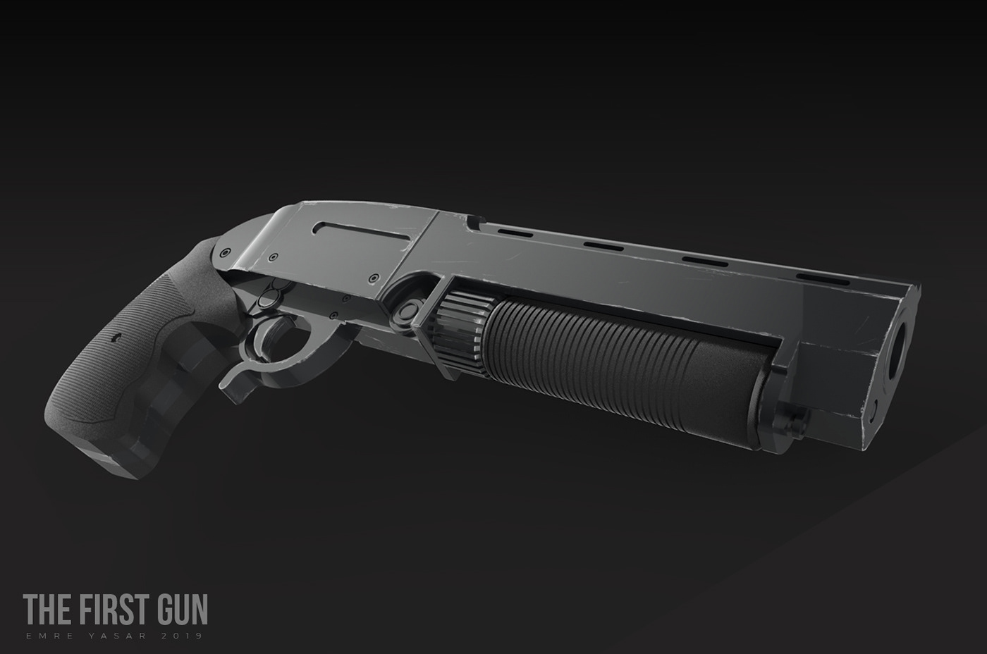 3D 3dprint cad CAM firearm Gun Hellboy prop Weapon weapondesign