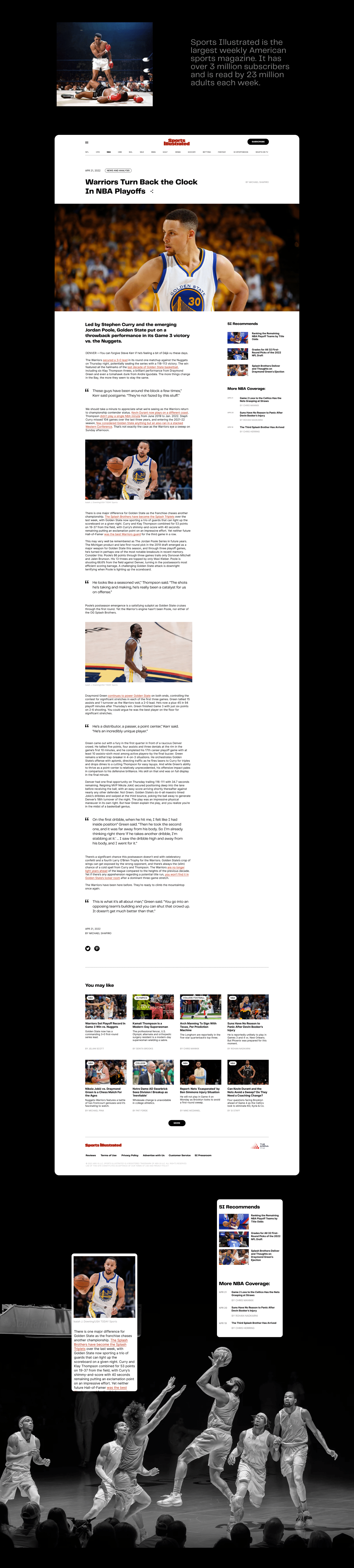 basketball Figma magazine news sports UI/UX user interface ux Web Design  Website