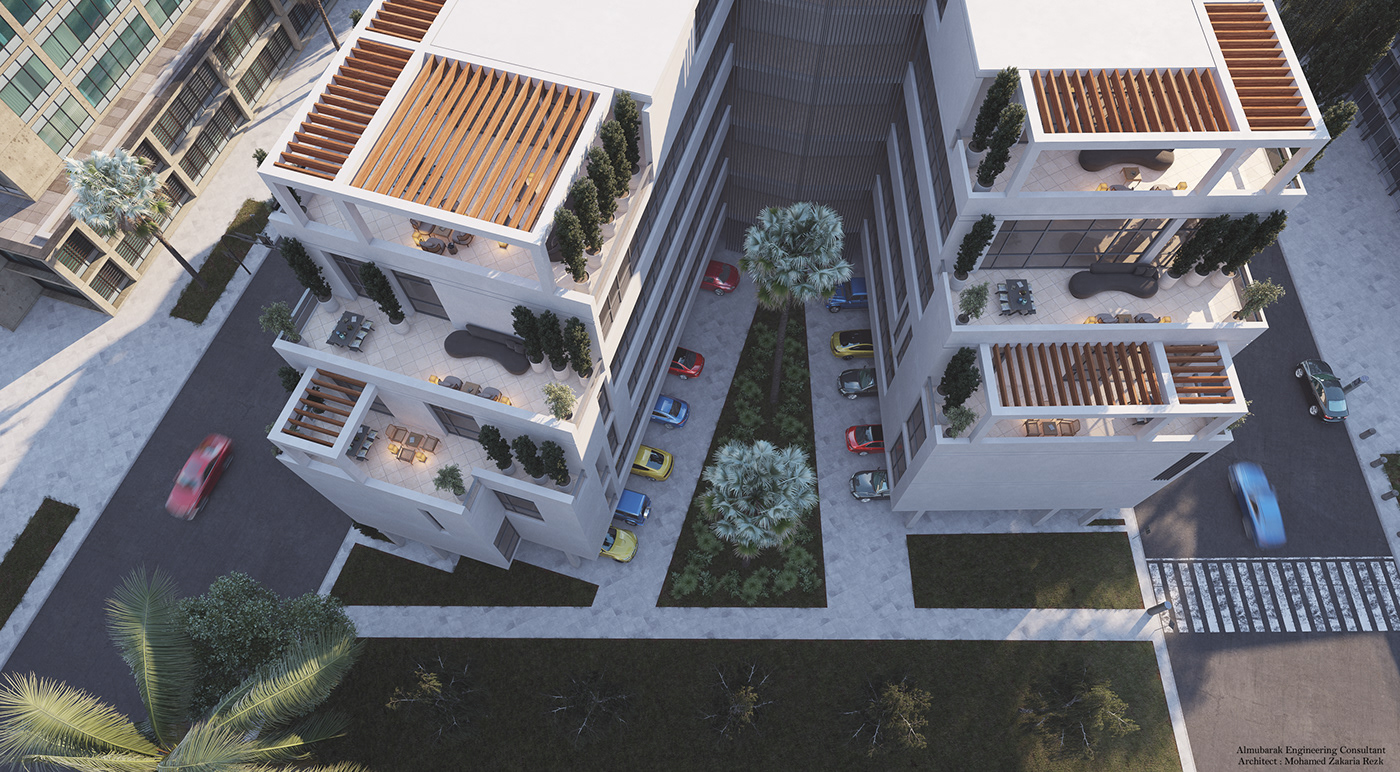 3D architecture archviz exterior KSA luxury modern Render visualization vray