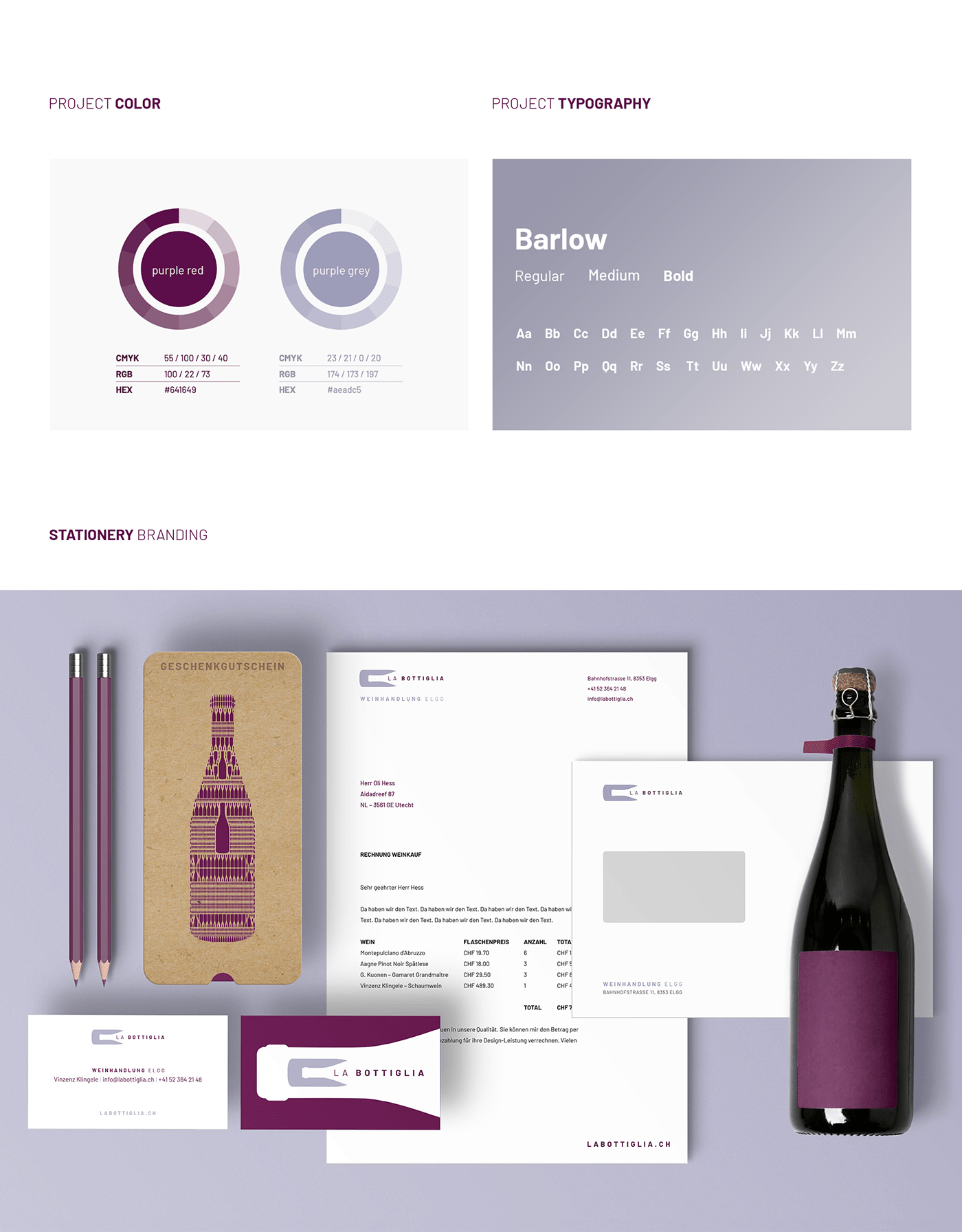 branding  Corporate Identity logo motion graphics  Stationery swiss UI/UX Webdesign wine Woocommerce