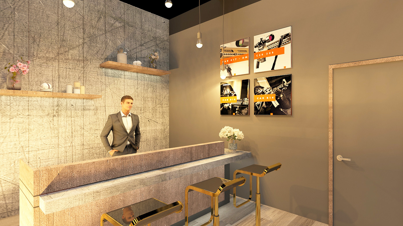 booth Stand dubai gulf 3D Exhibition Design  expo UAE دبي الامارات