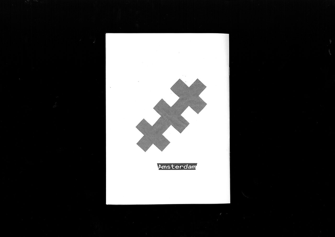 graphic design  black and white print publication typography   Layout fanzine amsterdam