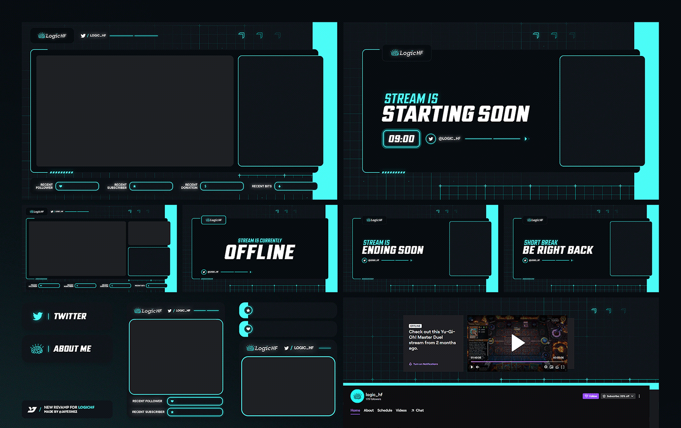 Twitch youtube design Facecam livestream Overlay package screen stream Streaming