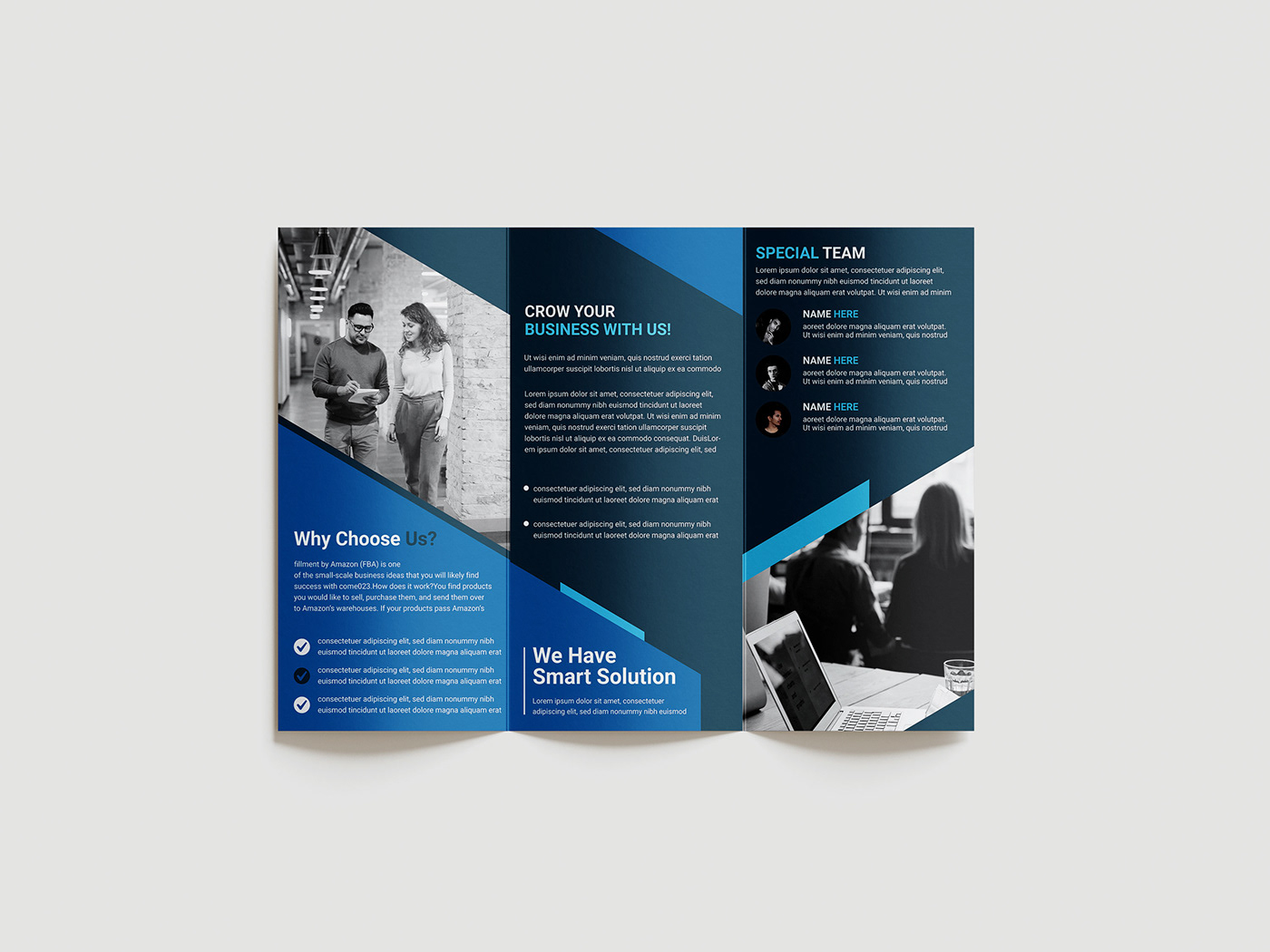 brochure brochure design business care catalog center Auto Service trifold brochure