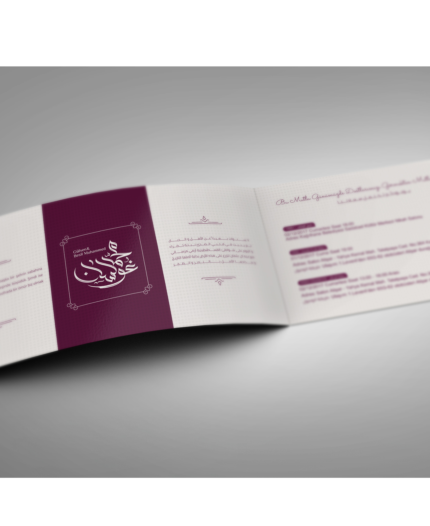 Calligraphy   typography   wedding Invitation Card card Behance adobe type Script arabic