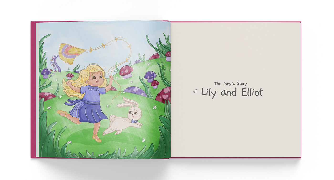 Choldren's book "The Magic Story of Lily and Elliot"