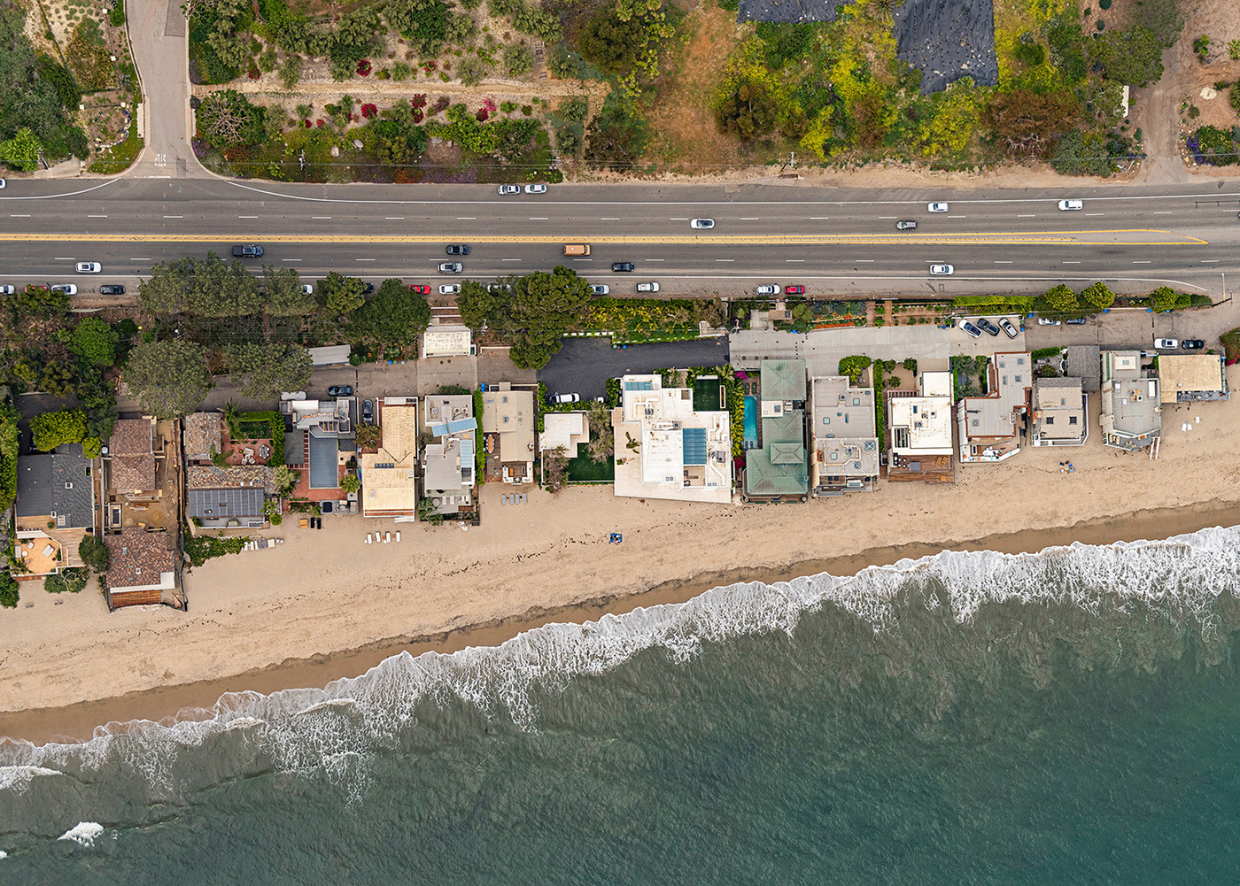 Aerial architecture beach California Landscape Los Angeles MALIBU Malibu Beach real estate Villa