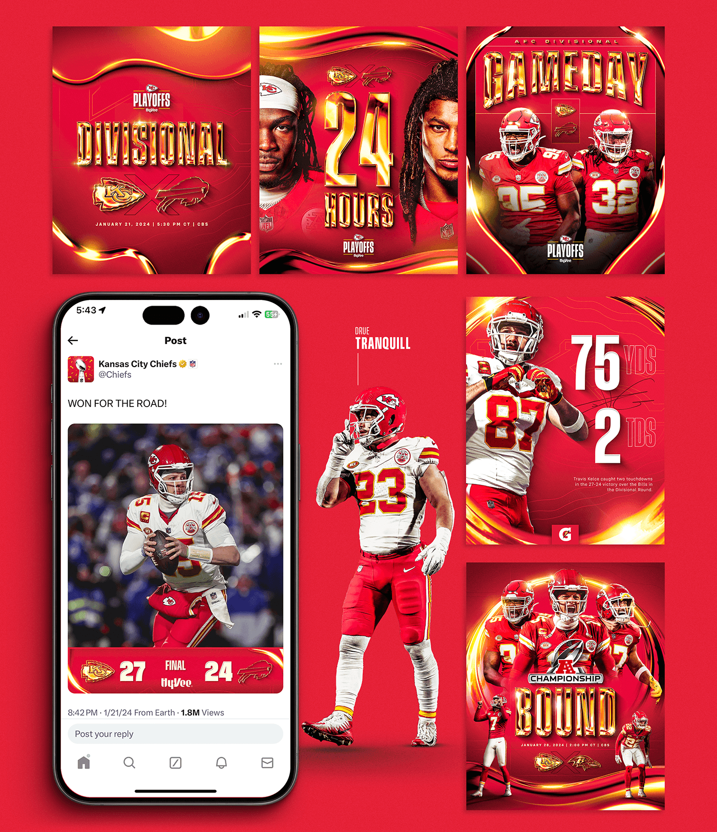 Kansas City Chiefs NFL Branding Sports Design football nfl nfl creative Brand Design NFL Copywriting NFL Photography Super Bowl Champions