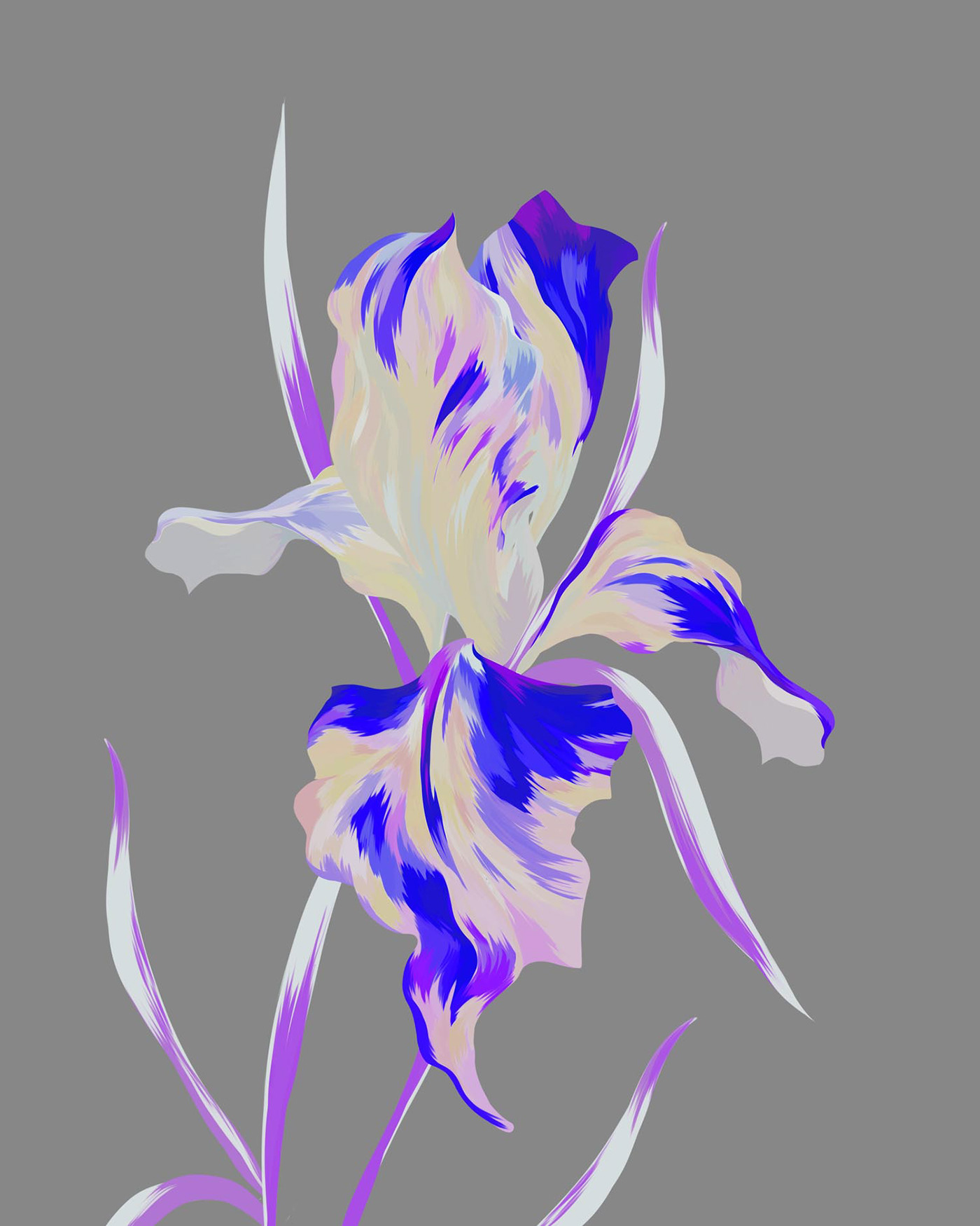 3dfashion Clo3d Digital Art  digital illustration floral ILLUSTRATION  painting   pattern surface design textile