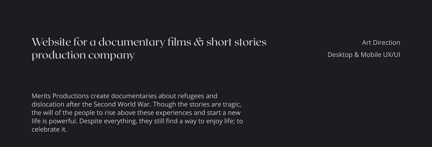 dark dislocation Documentary  Production Refugees video War Website