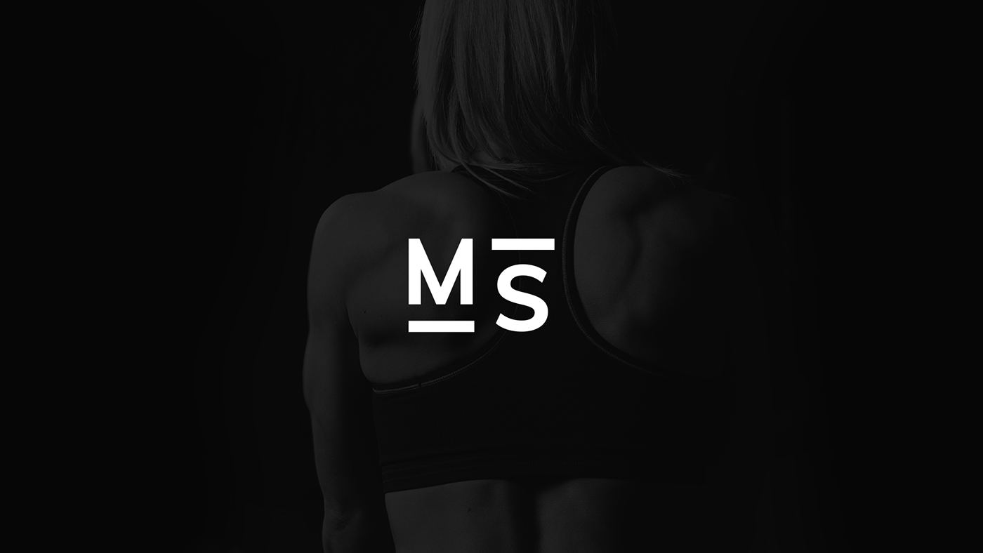 branding  art direction  black & white Sharp sport training minimalist
