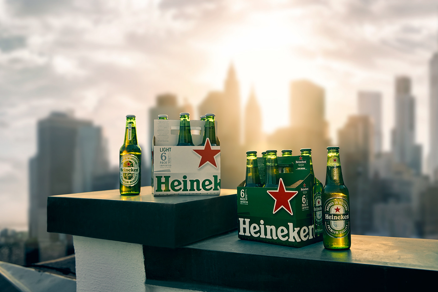 beer-sixpack-rooftop-newyork-sundown