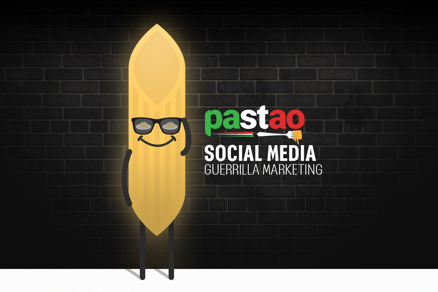 Character Pasta penne social media
