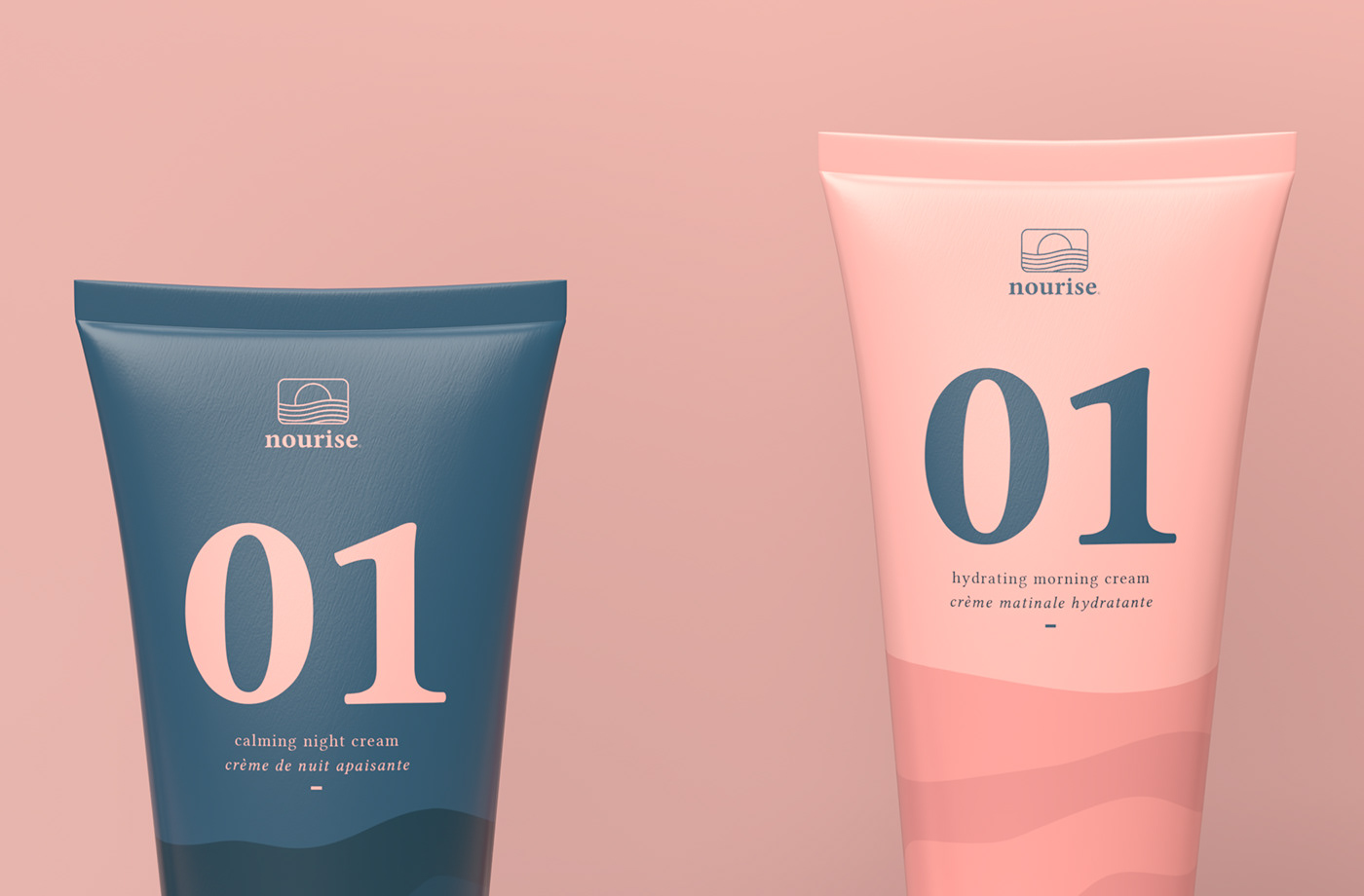 beauty branding  delicate logo mountains Packaging skincare Wellness brand