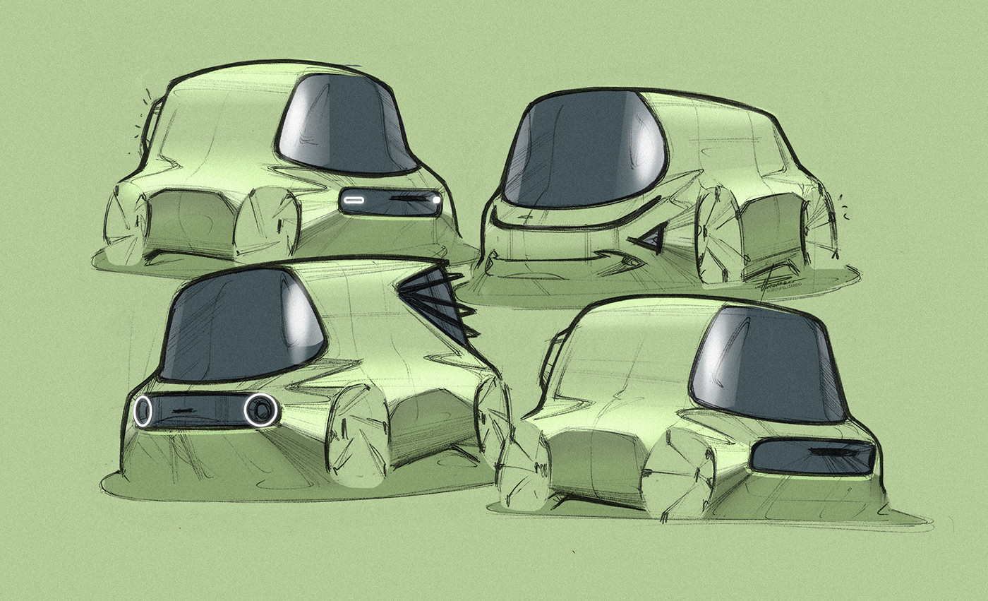 cardesign design vehicledesign transportationdesign concept sketch art ILLUSTRATION  car keicar