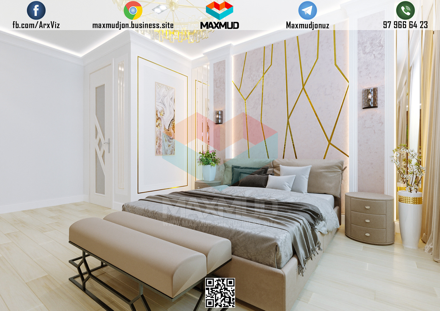 Penthouse
Master Bedroom interior visualization
