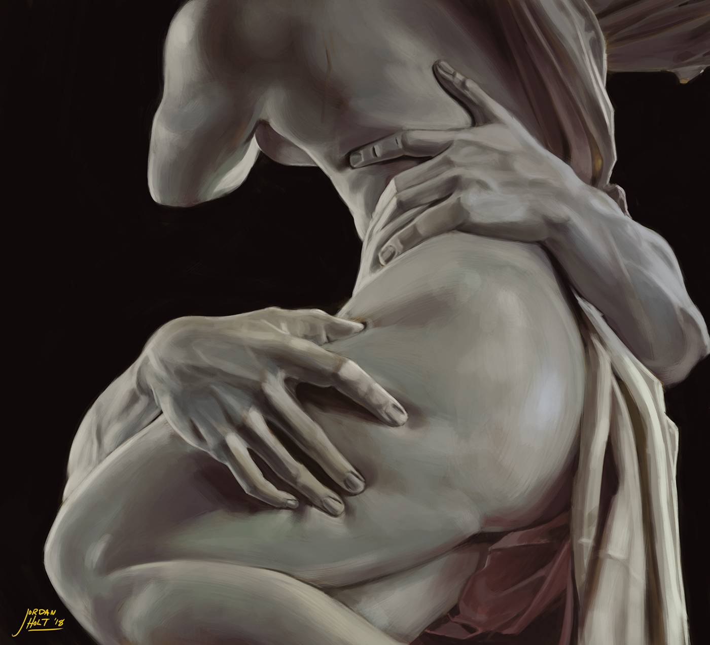 Michelangelo Bernini sculpture study