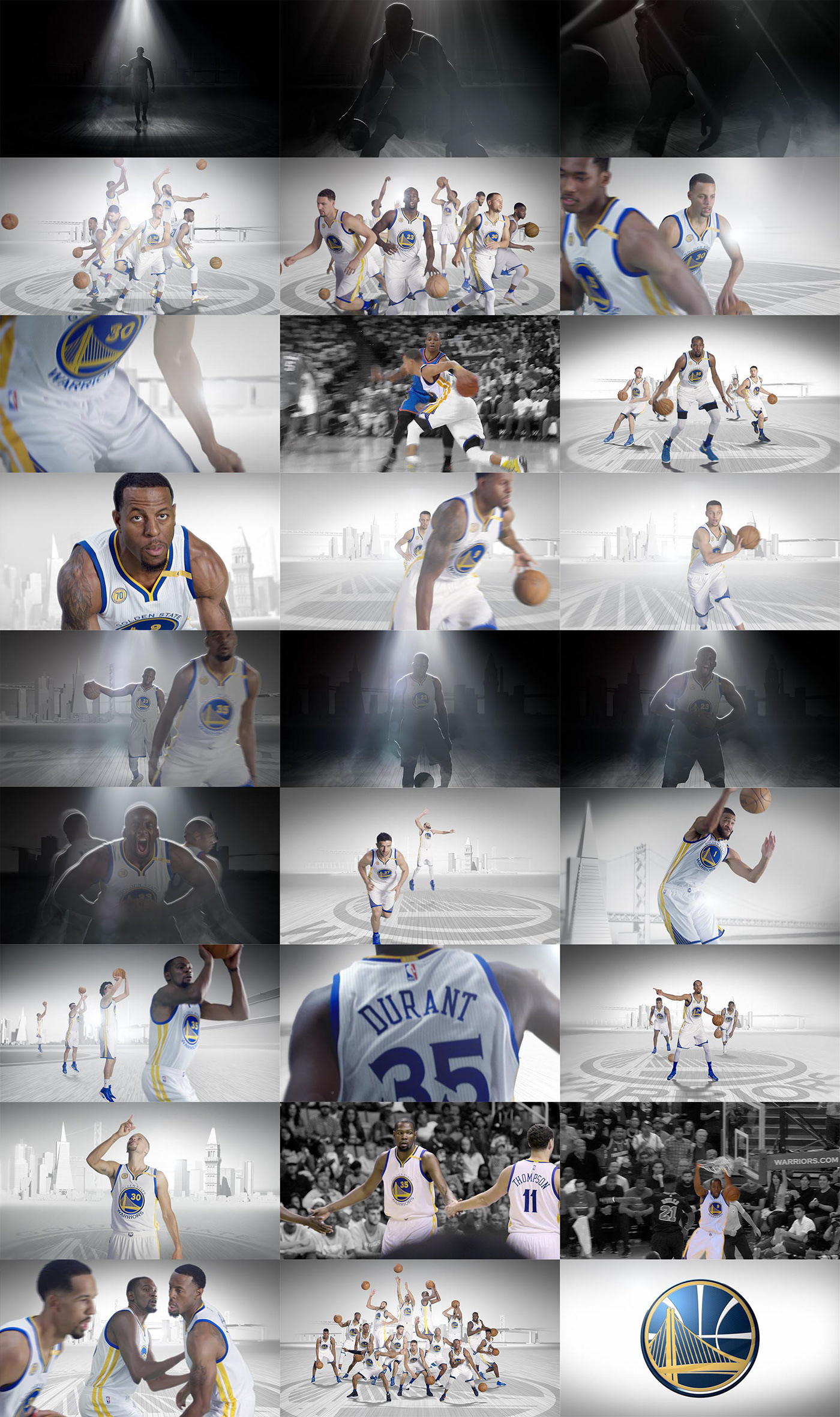 Goldenstatewarriors basketball NBA kevindurant stephcurry compositing vfx visualeffects animation  editorial
