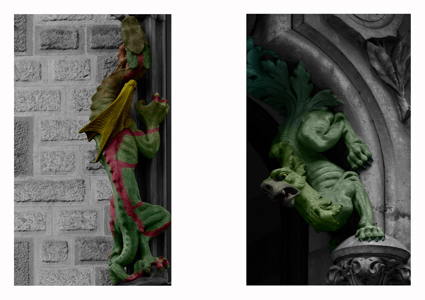 animal barcelona catalunya color dragon escultura europa fauna insecto modernismo