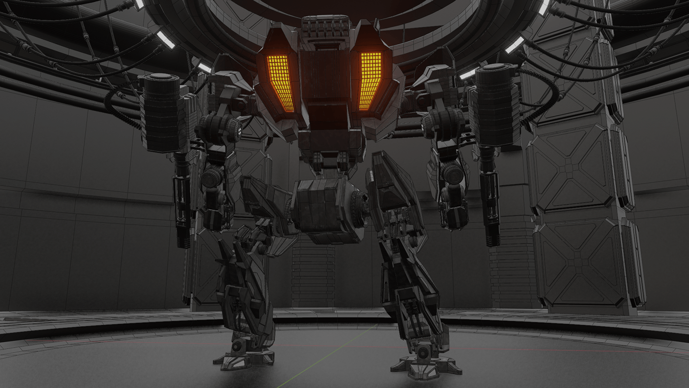 Sci Fi Cyberpunk future futuristic 3D blender CGI Sci-fi Turret cyberpunk2077 UI/UX