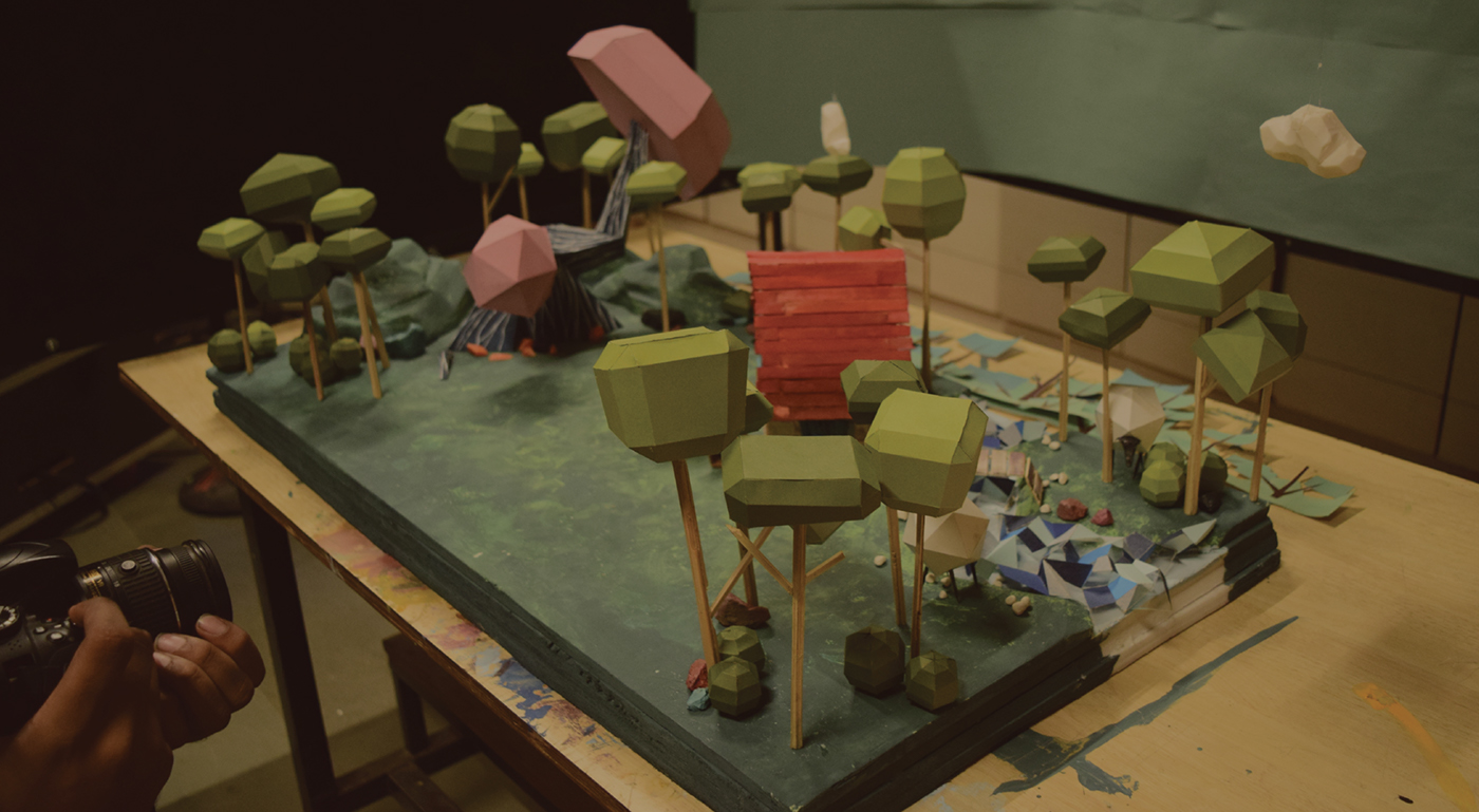 poly fantasy forest woodcutter FOX LOW lighting adobeawards