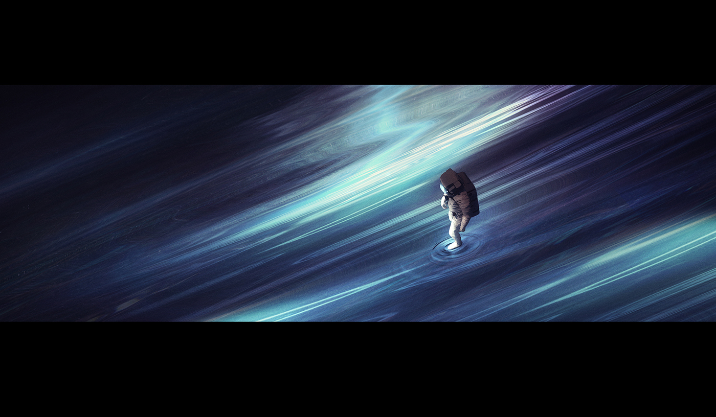 Space  adventure Key-Frame cinematic blue sci-fi short STATION astronaut story