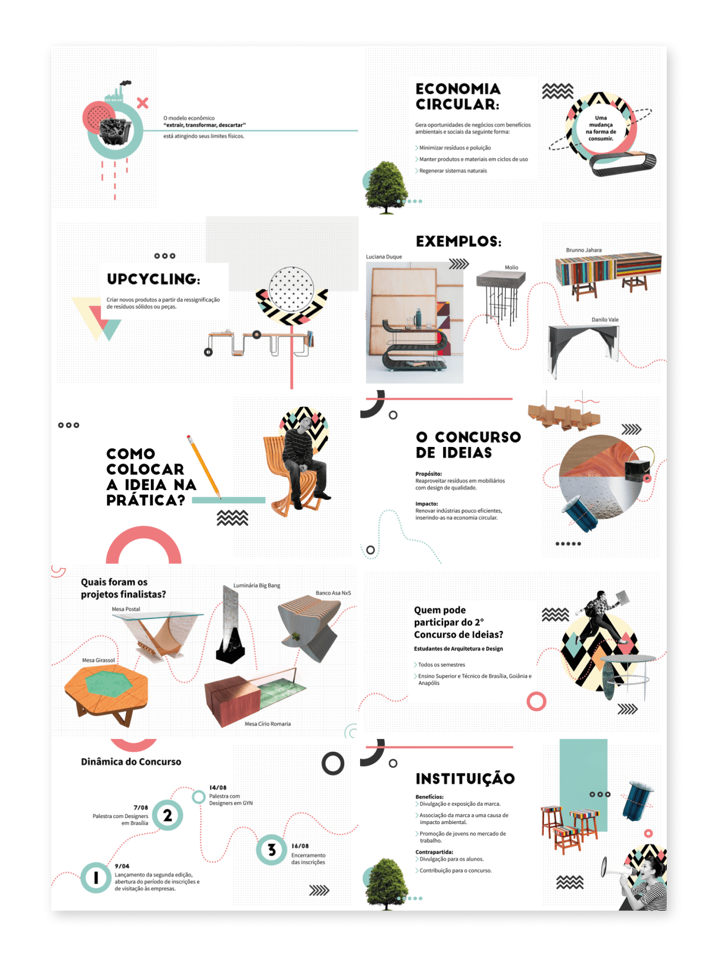 collage colorful composition contest identidade visual presentation site slides visual identity Website
