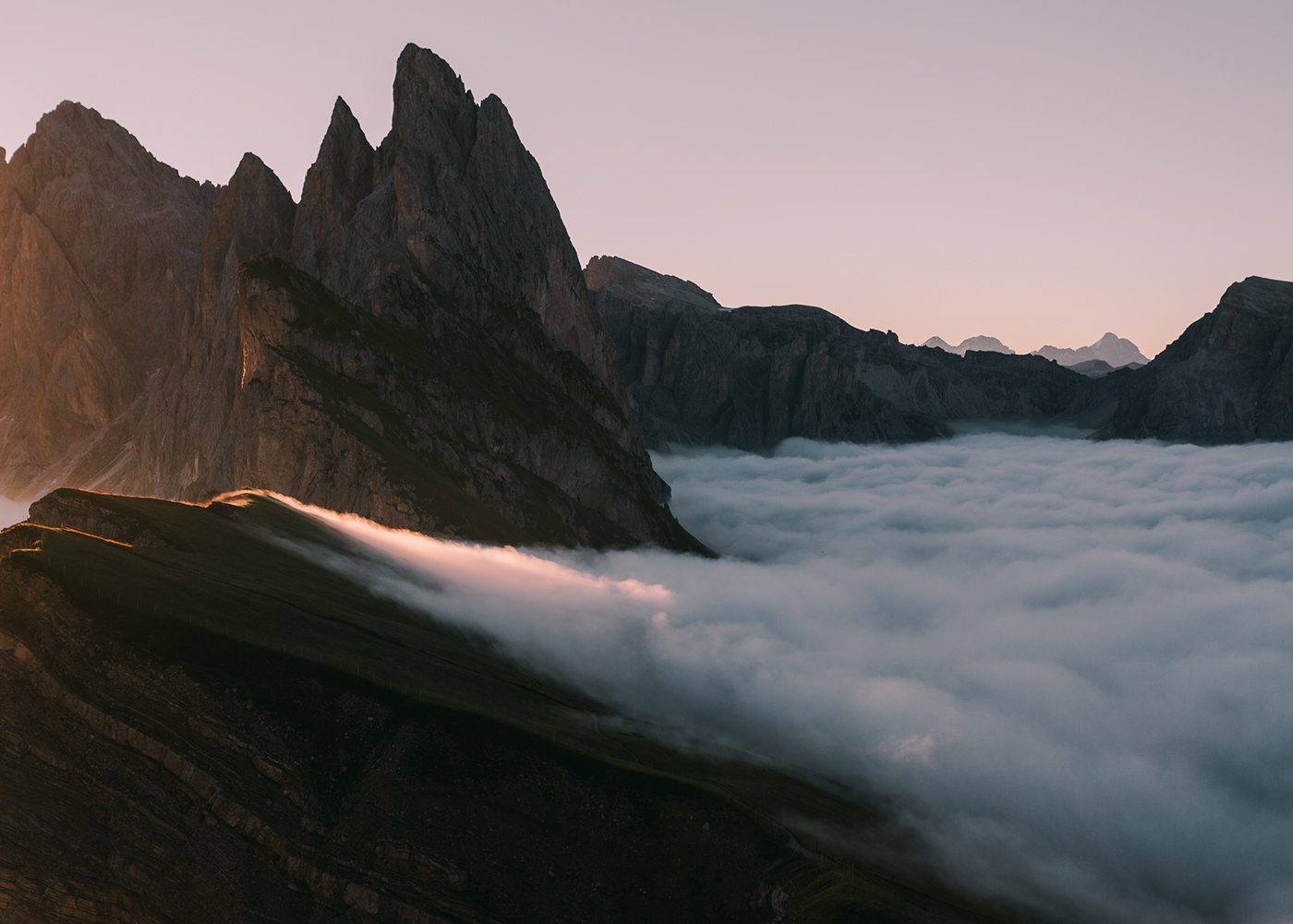austria dolomites firends hiking Italy mountains sunset tirol Travel trip
