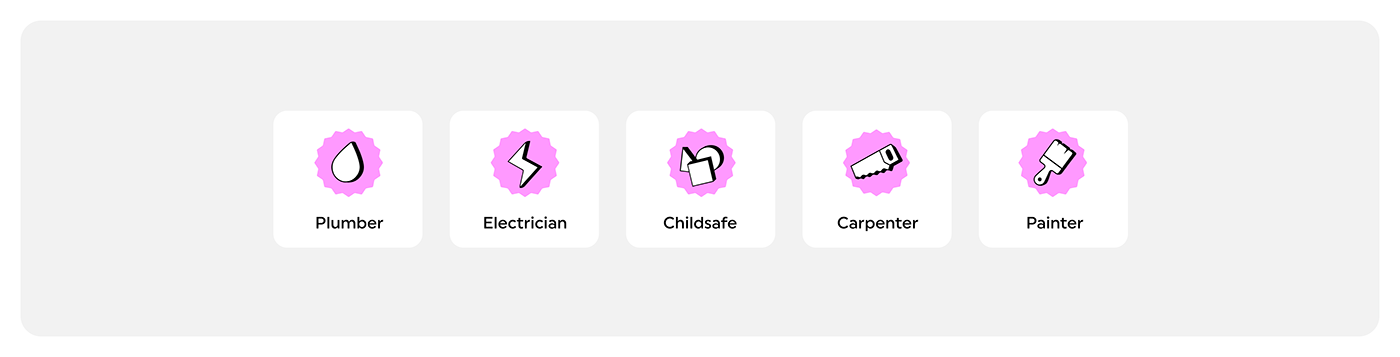 app design pink branding Web Design  Marketplace branding  pink brand identity tasks app local services shouter