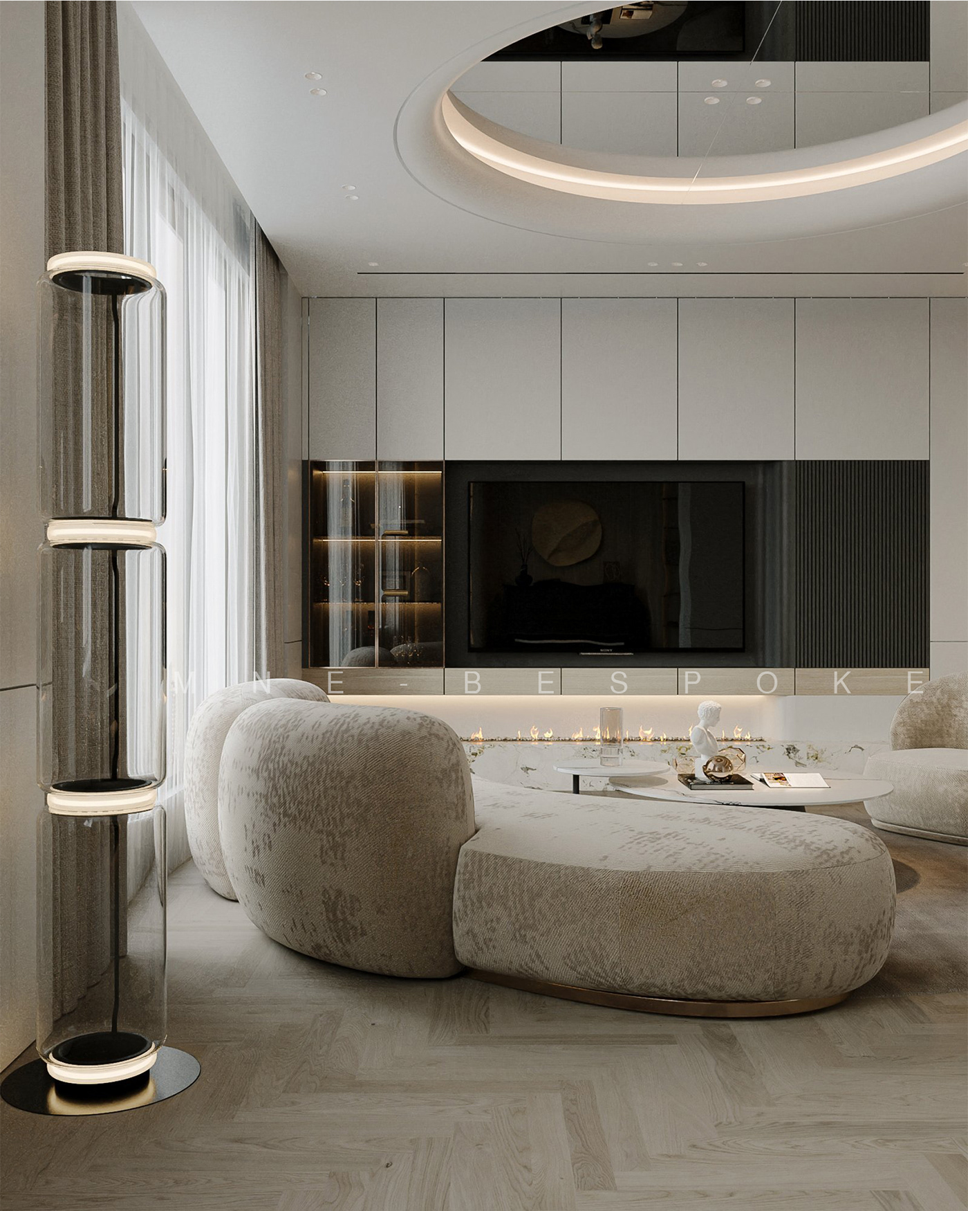 furniture minimalist Minimalism interior design  3ds max corona Render visualization CGI bespoke