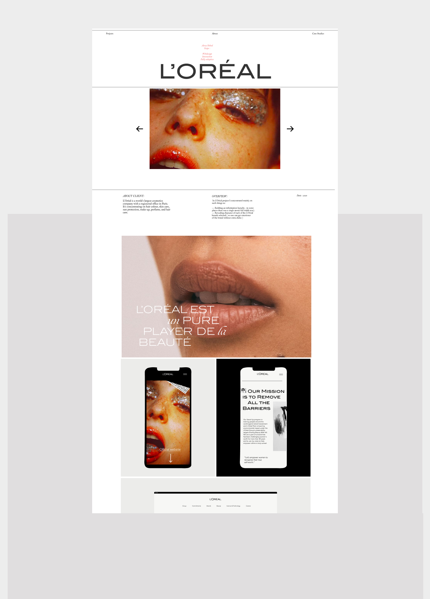 black and white experimental Fashion  graphic design  Minimalism portfolio typography   ui design ux/ui Website
