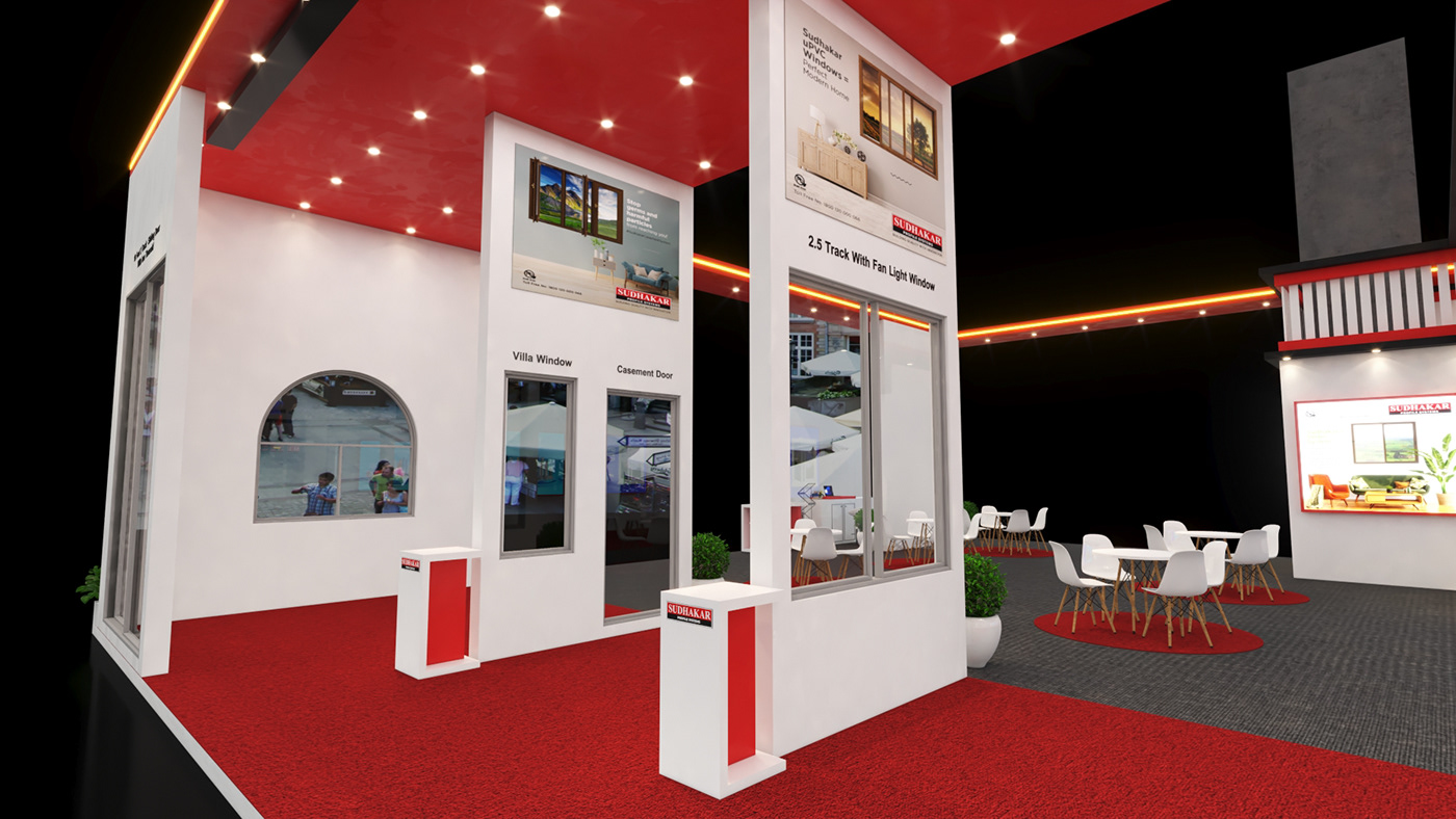 booth design Event Exhibition  Fair Mohd Shadab Mansoori msmansoori Render Stand visualization