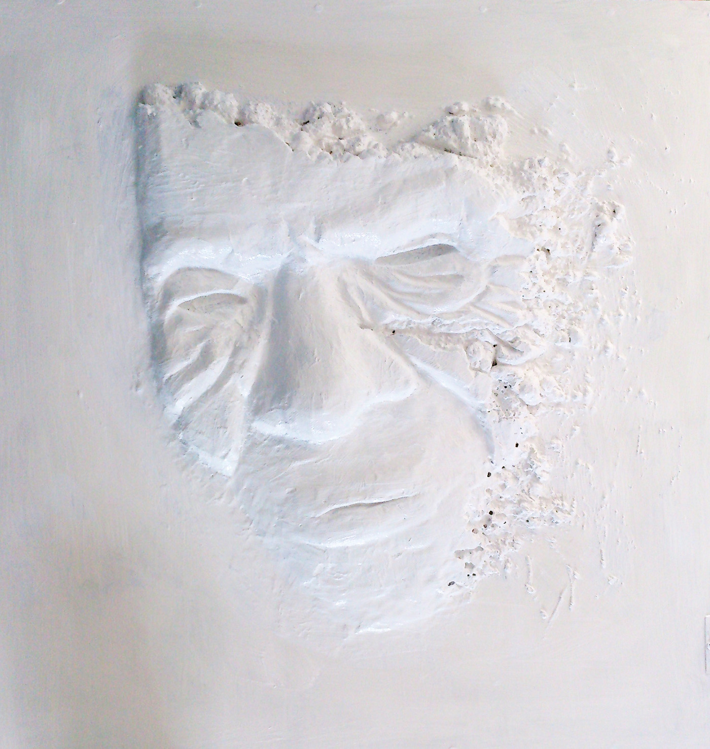 bushman mixed media Foam Board painting   resin acrylic foil african