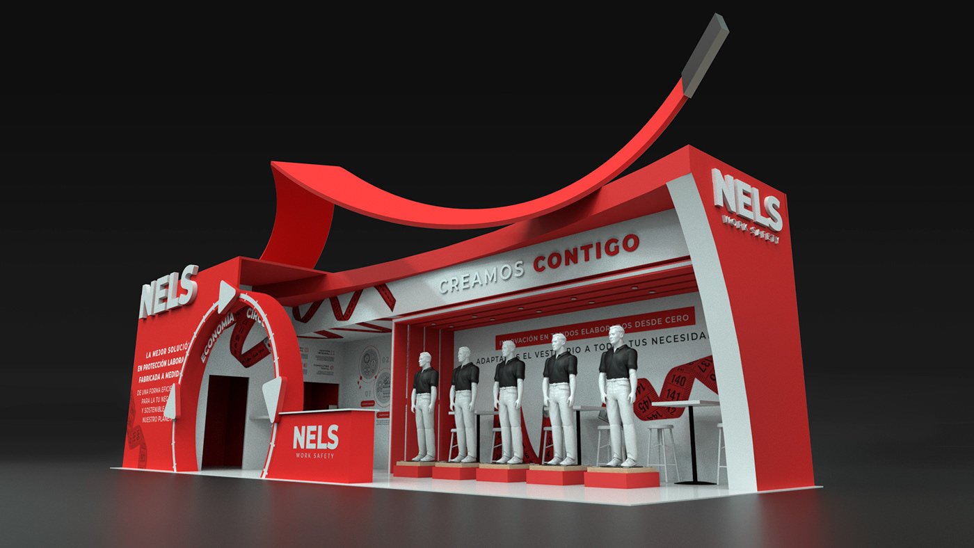 3D design Exhibition  Fair Nels products safety Show Stand