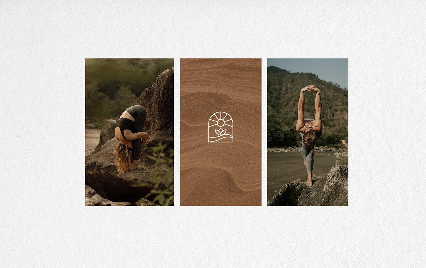 branding  Yoga graphic design  brand identity zen Yoga Retreat spiritual visual identity Graphic Designer earth
