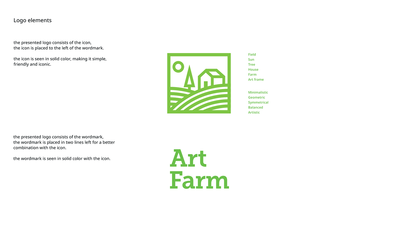logo Logo Design branding  brand identity Graphic Designer visual identity farm vacation minimal simple
