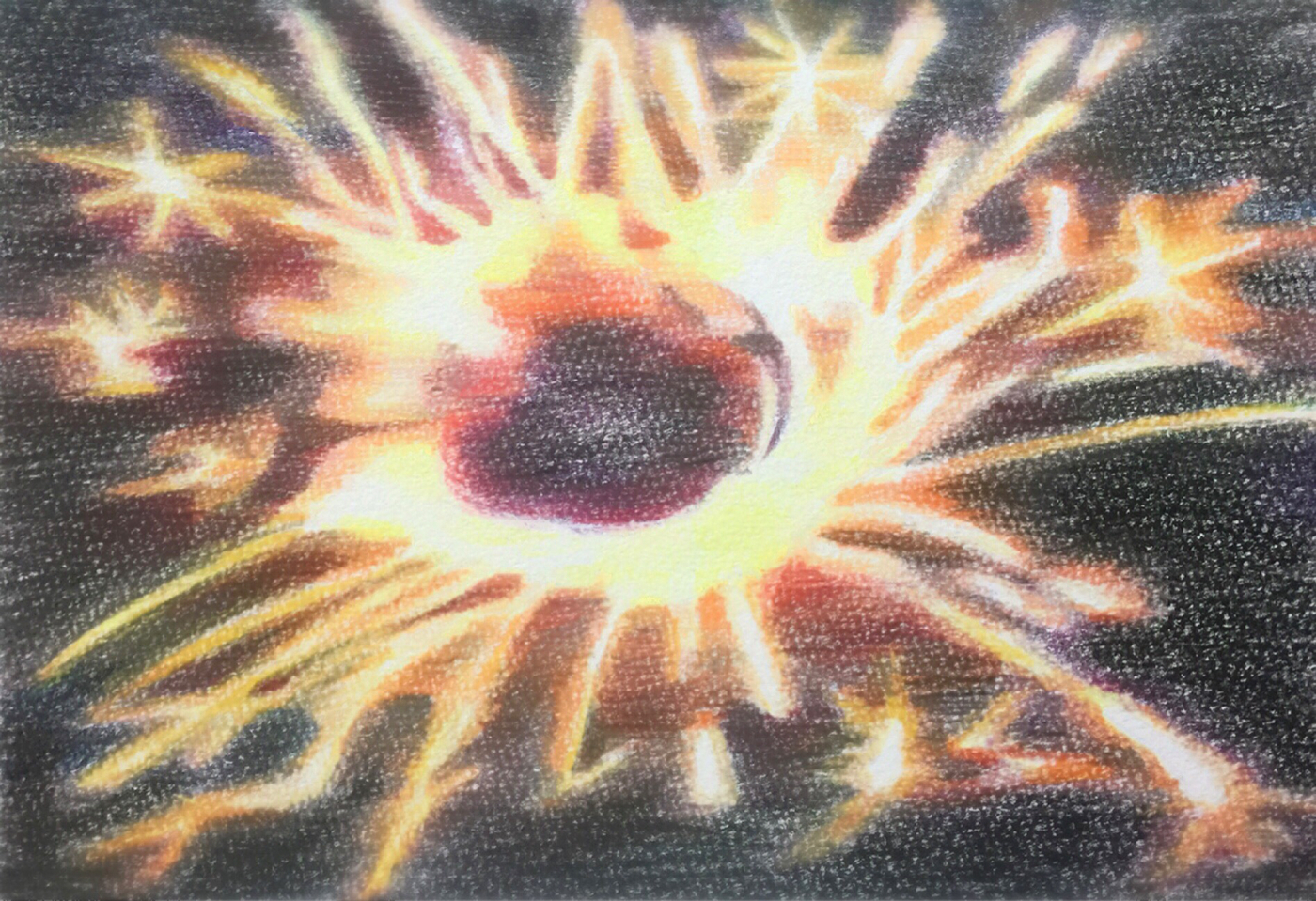 ILLUSTRATION  Illustrator illust firework pinwheel summer coloredpencil